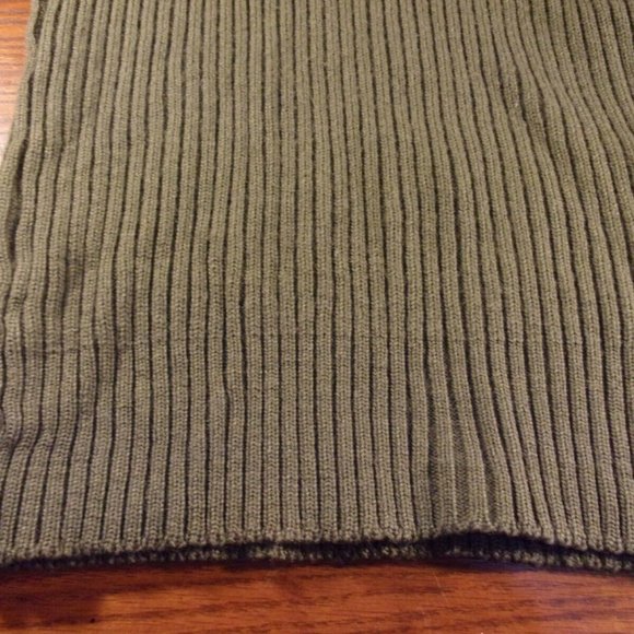 sz40 US MARINE CORPS USMC GREEN KNIT SWEATER SERVICE WOOL OLIVE GREEN SI 718 - Picture 4 of 12